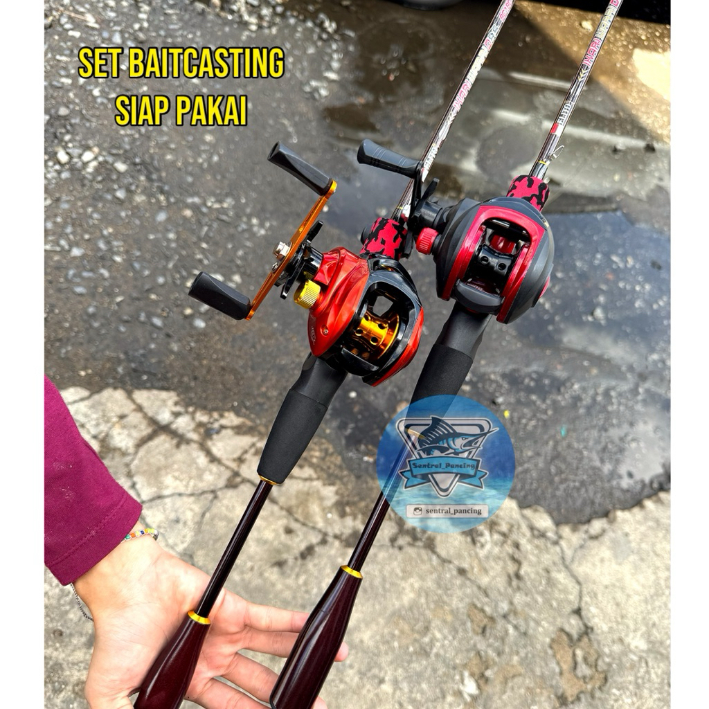 SET BC / BAITCASTING SIAP PAKAI REEL SEAT FUJI 