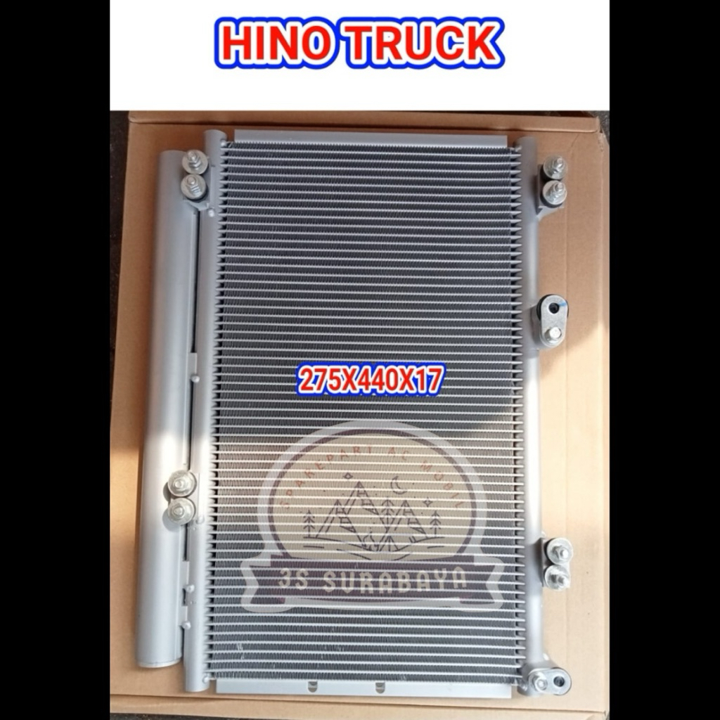 Kondensor Hino Truck 260 270 500 700 Lohan Truck Condensor Ac mobil (Baru/New)