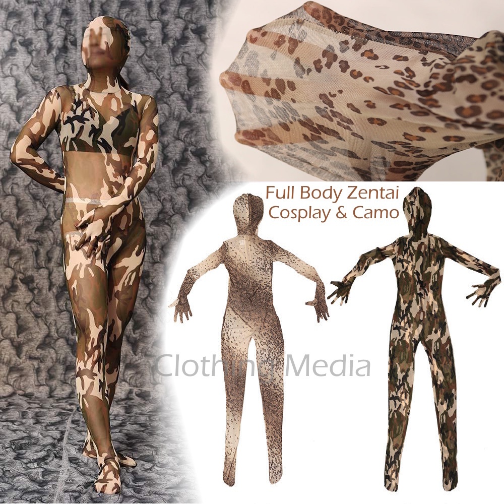 Bodysuit Cosplay Zentai Aneka Motif Full Kostum Wanita Karakter Film Game