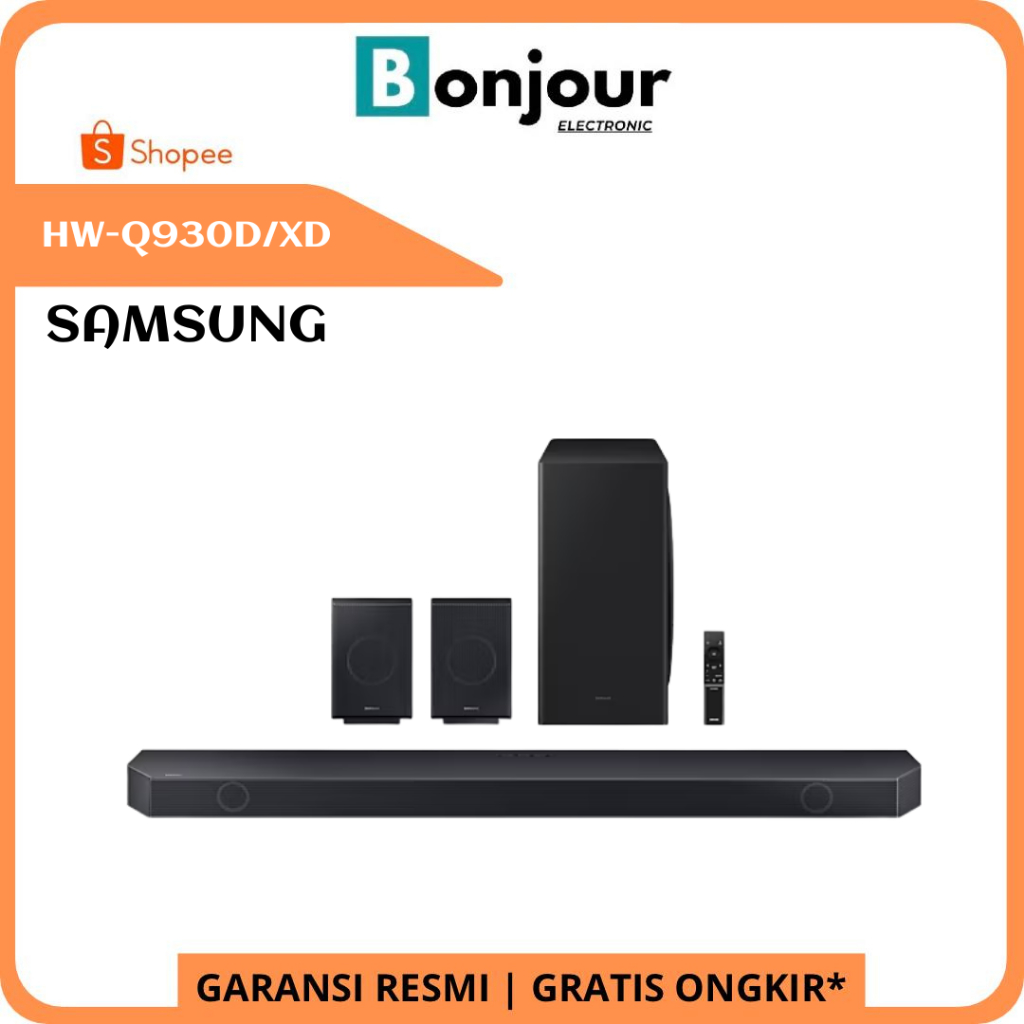 Soundbar Samsung HW-Q930D/XD True 9.1.4ch Sound Wireless - Titan Black