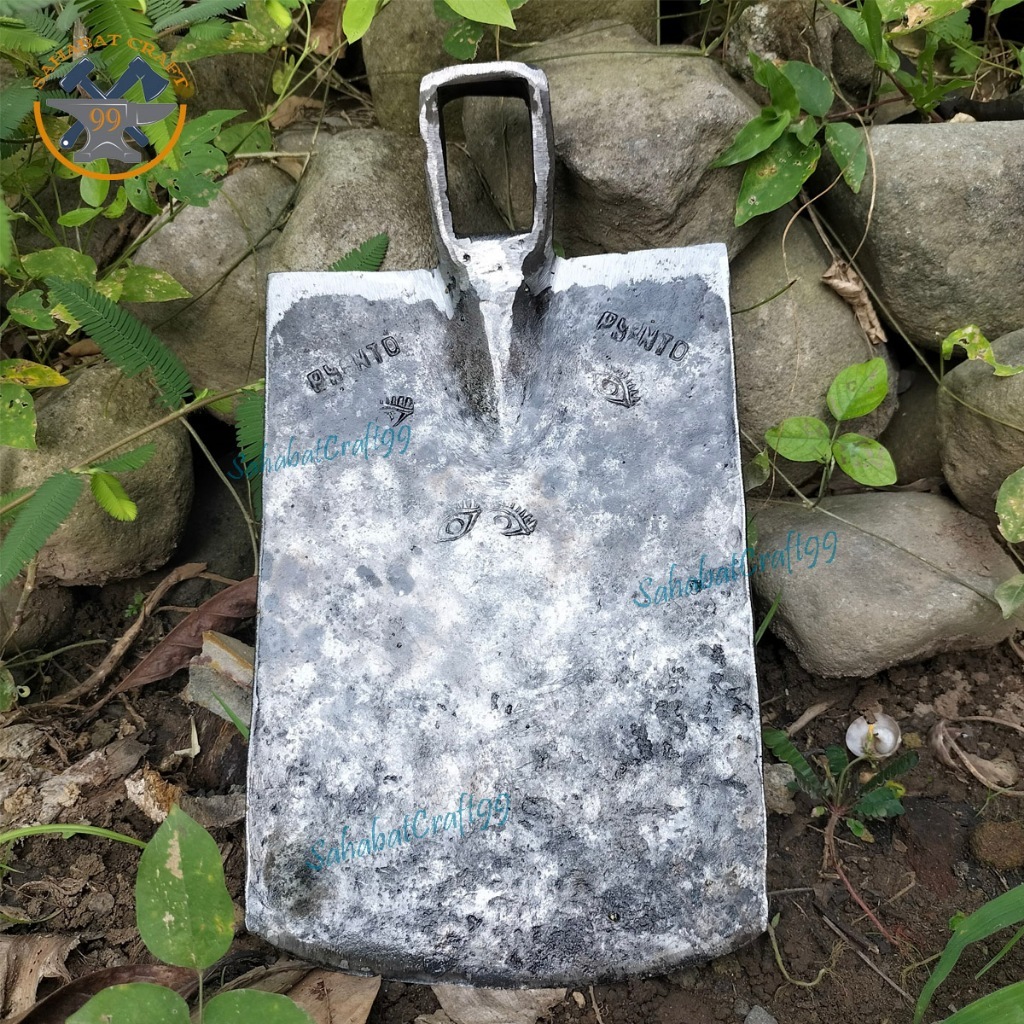 Cangkul Pande Original Bahan Full Baja Ukuran Kecil Cap Mata P.Yanto CANGKUL BAJA TEMBUS ASLI PACUL 