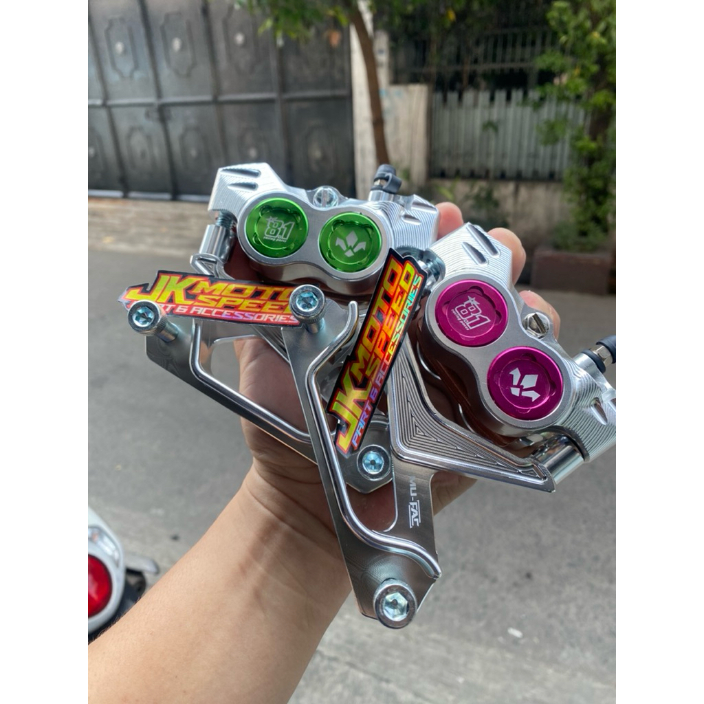 TERBARU  Kaliper Cakram 8.1 Formula Full CNC + Breket Kaliper 220mm 260mm KALIPER FORMULA 4 PISTON