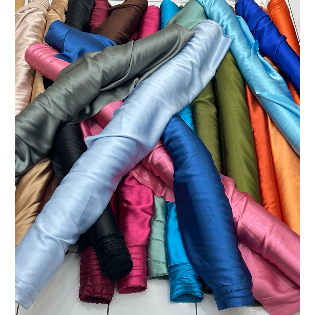 KAIN SATIN MURAH LEBAR KAIN (150cm/1.5m)