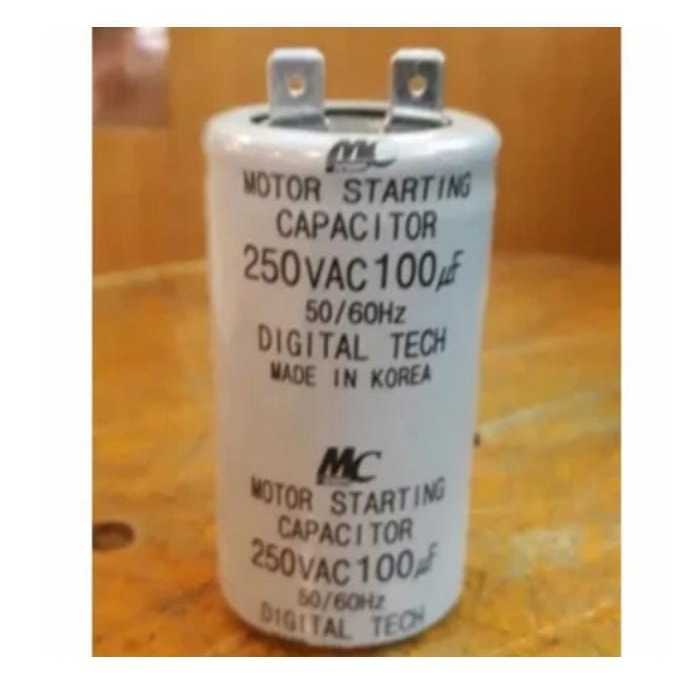 RG7688 kapasitor capacitor ac starting mc 100mfd 100uf 100 mfd uf 250vac 250v by PCM LTC GLODOK