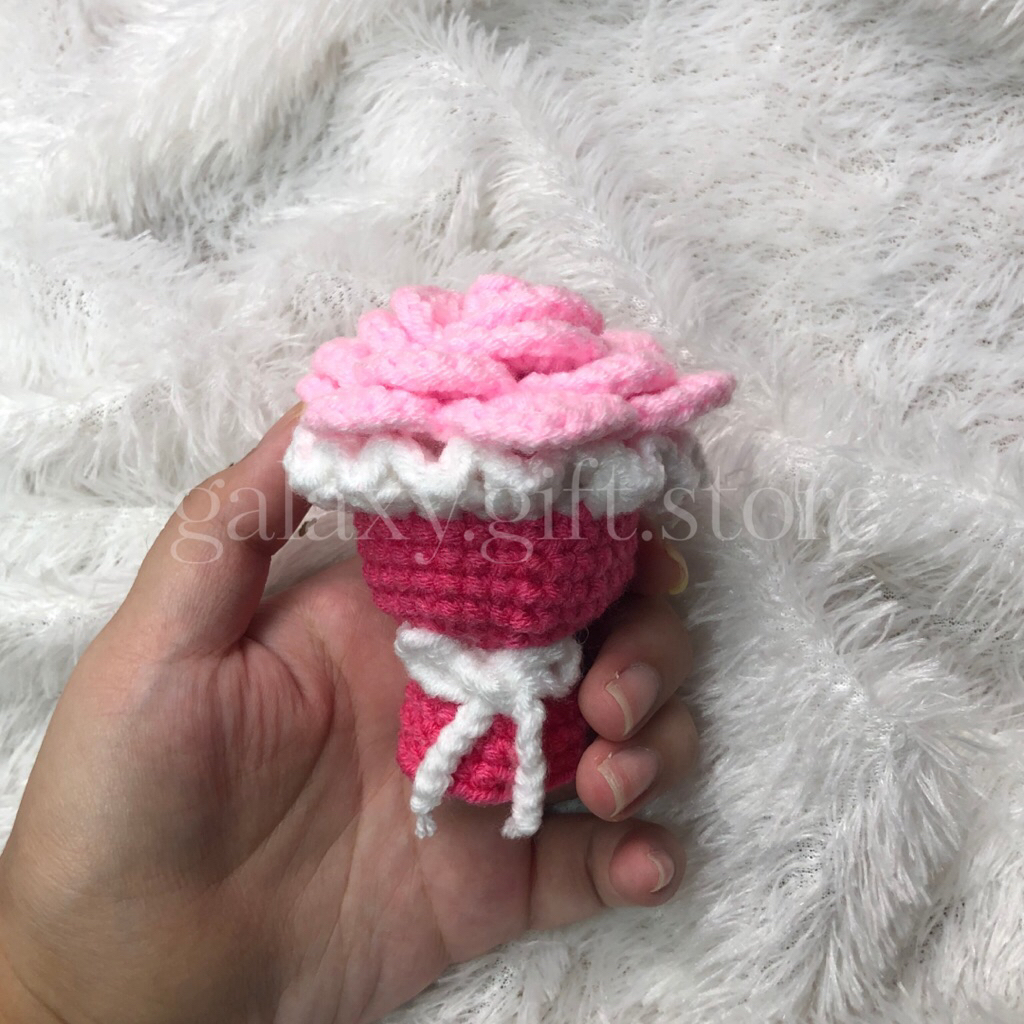 BUNGA RAJUT || BUKET BUNGA RAJUT || AMIGURUMI BUKET BUNGA