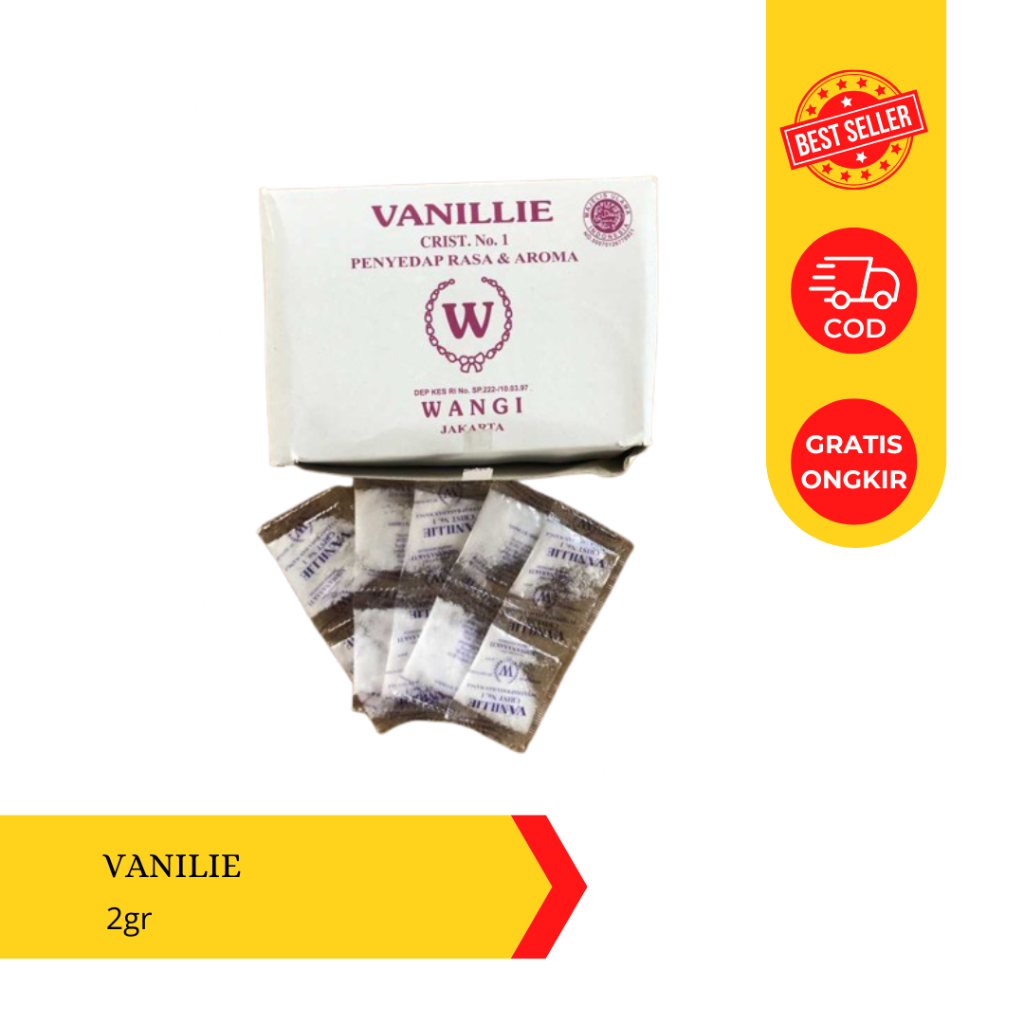 

VANILI Bubuk Sachet | Vanili Powder | Perisa Pangan | 2gr