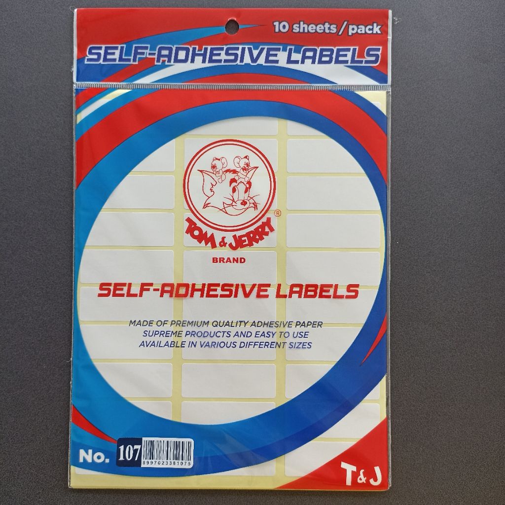 

Tom Jerry Label No.107 | Label Undangan Polos Ukuran 18X50 mm Kotak | Self Adhesive 300 Labels