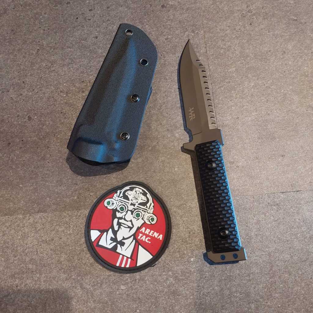 Arenatac - Pisau Camping Tactical Knife kydex Holster - WR04