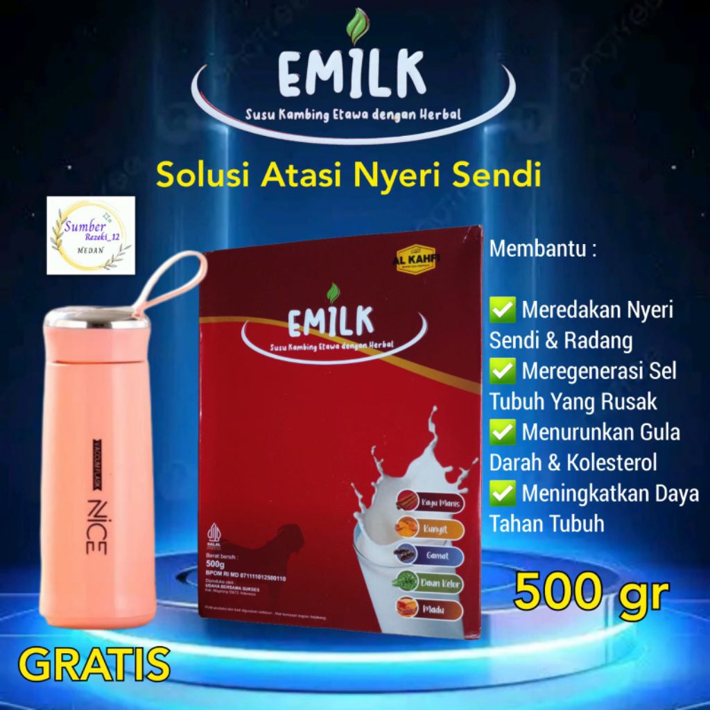 

EMILK SUSU KAMBING ETAWA PLUS HERBAL MEMBANTU MEREDAKAN NYERI SENDI ASAM URAT REUMATIK SARAF KEJEPIT PERADANGAN MEREGENERASI SEL PENCERNAAN MENURUNKAN KADAR DULA DARAH DAN KOLESTEROL DIABETES MAAG ASAM LAMBUNG
