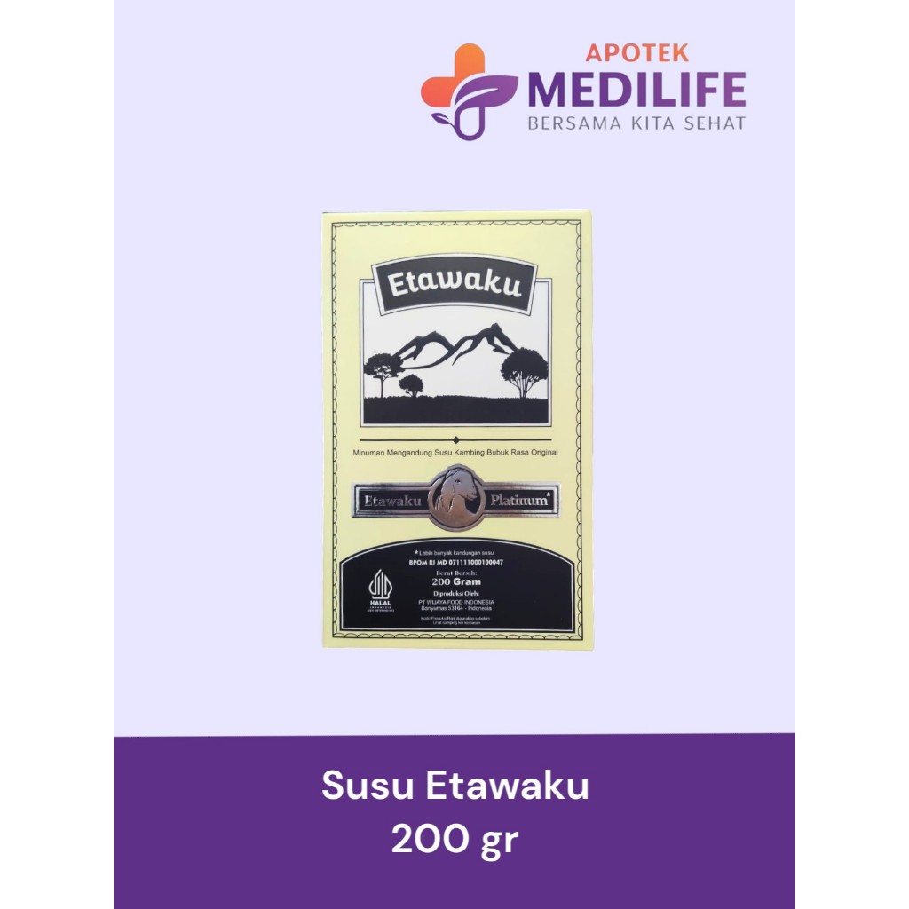 

Etawaku Platinum 200 gr Original Susu Etawa Bantu Masalah Persendian Pernapasan Paru Paru Lambung Maag
