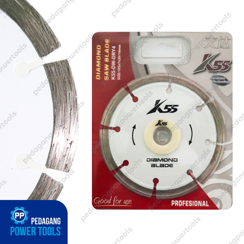 K55 MATA GERINDA PISAU POTONG KERAMIK GRANIT DIAMOND BLADE DRY4