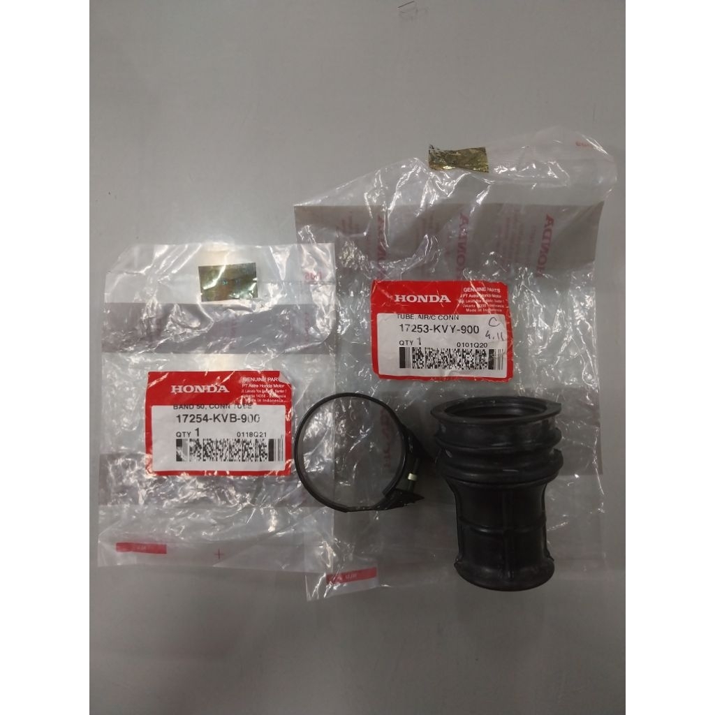 Karet box filter plus Cleman untuk motor Beat carbu dan Scoopy carbu number part 17253KVY900 & 17254