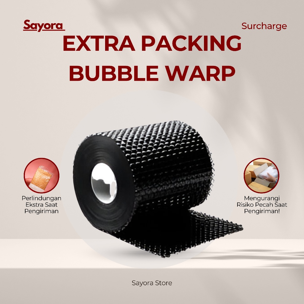 

Extra Packing Bubble Wrap Tambahan | Pembungkus Aman untuk Barang Pecah Belah