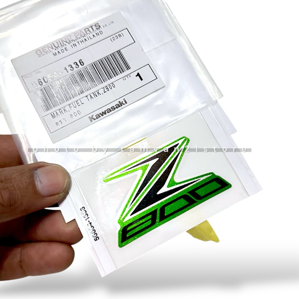 EMBLEM STICKER TANGKI Z800 Z-800 HIJAU ORIGINAL KAWASAKI