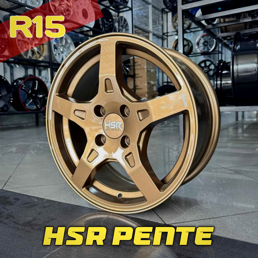 HSR PENTE R15 4x114,3 - Velg AVANZA XENIA KIJANG LIVINA ring 15 Bronze // HSR WHEEL OFFICIAL