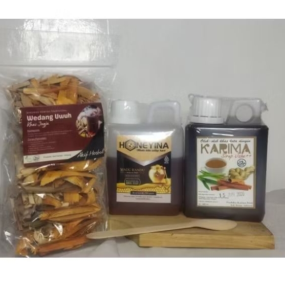 

Paket Sehat Wedang Uwuh Sirup Jahe Madu Randu