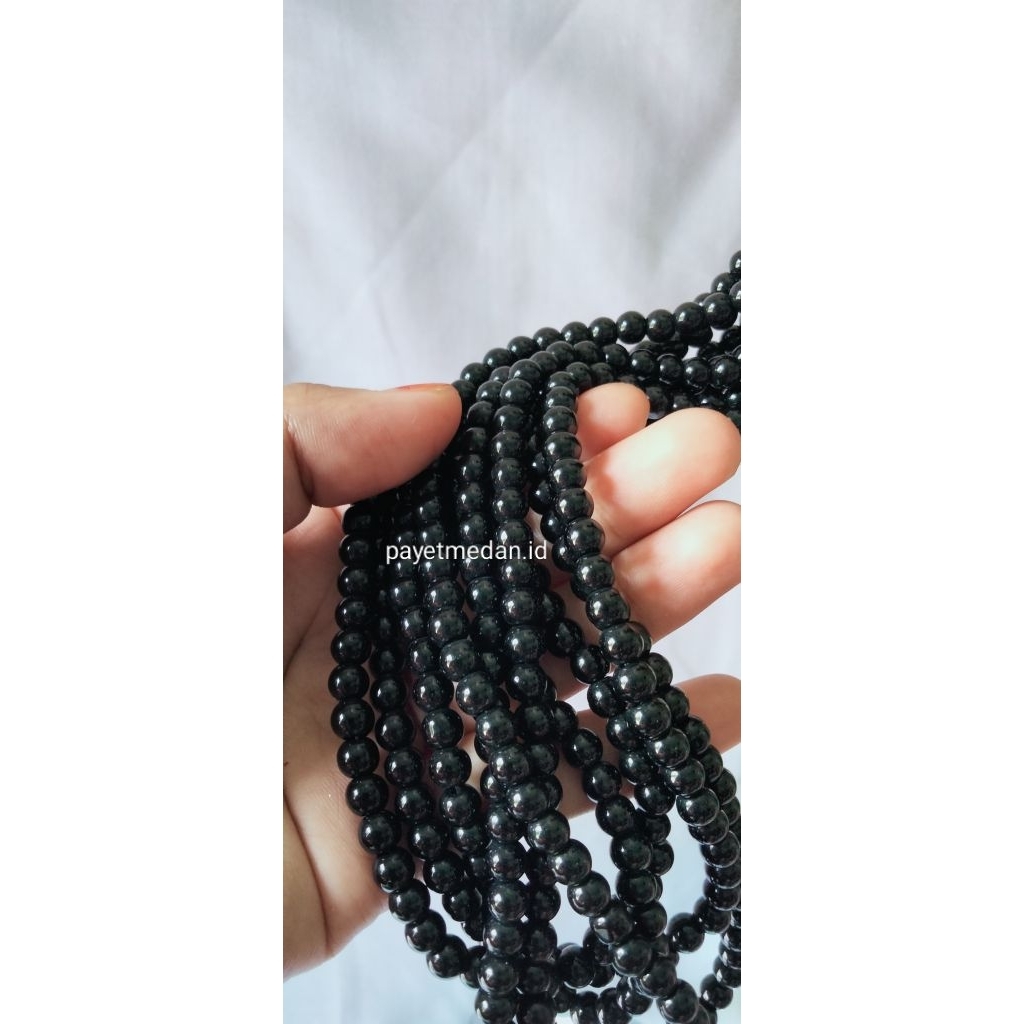 Payet Mutiara sintetis ukuran 6mm mote berat