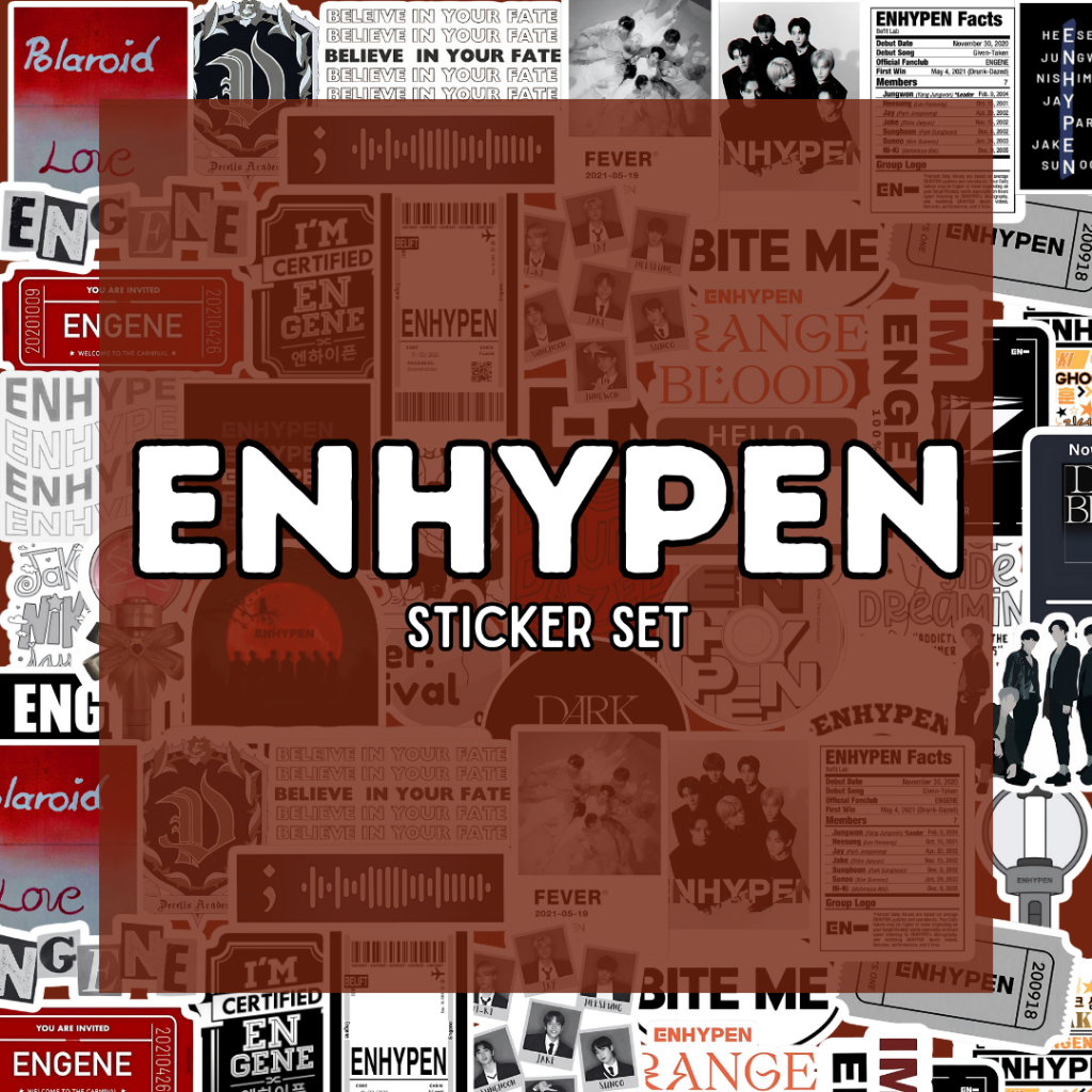 

Sticker Enhypen | Sticker Engene | Sticker Aesthetic / Sticker Anti Air / Sticker Vinyl / Sticker Die Cut / Sticker Kpop / Sticker Cute
