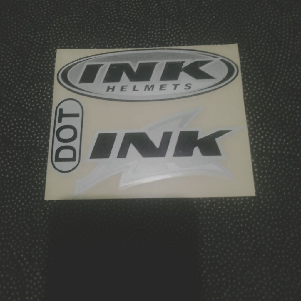 CUTING STIKER HELM INK SATU SET