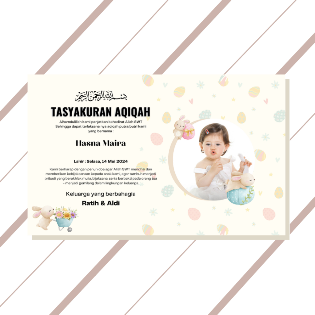 

Kartu/stiker Aqiqah isi 50 pcs