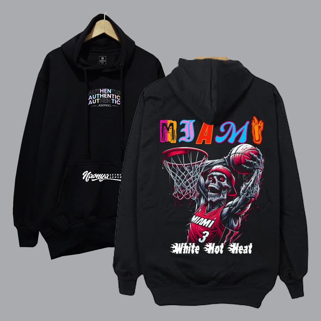 Hoodie Pria Premium Original 100% Polos Naonya sweater cowok unisex sablon authentic apparel miami
