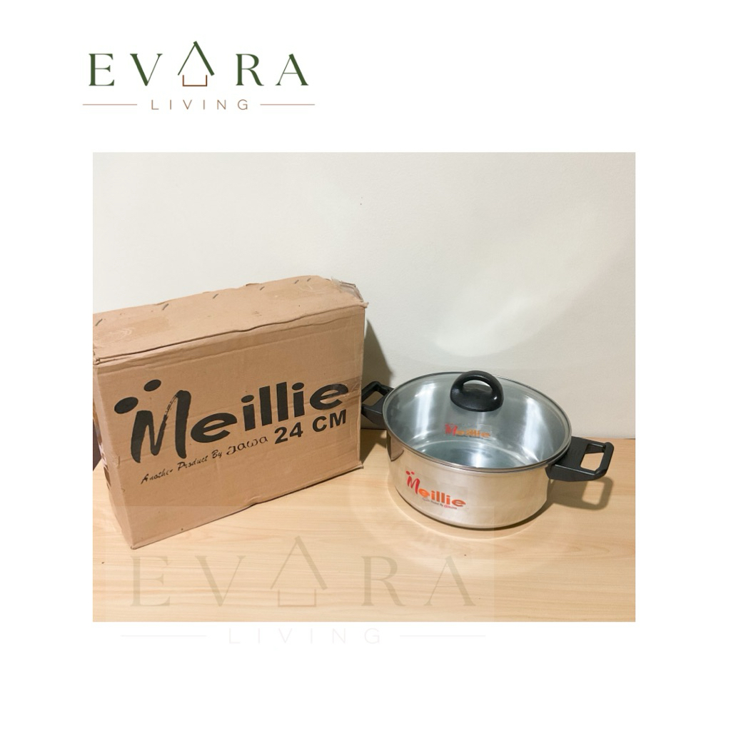 Panci 24 stainless / Panci serbaguna / panci dutch oven double handle