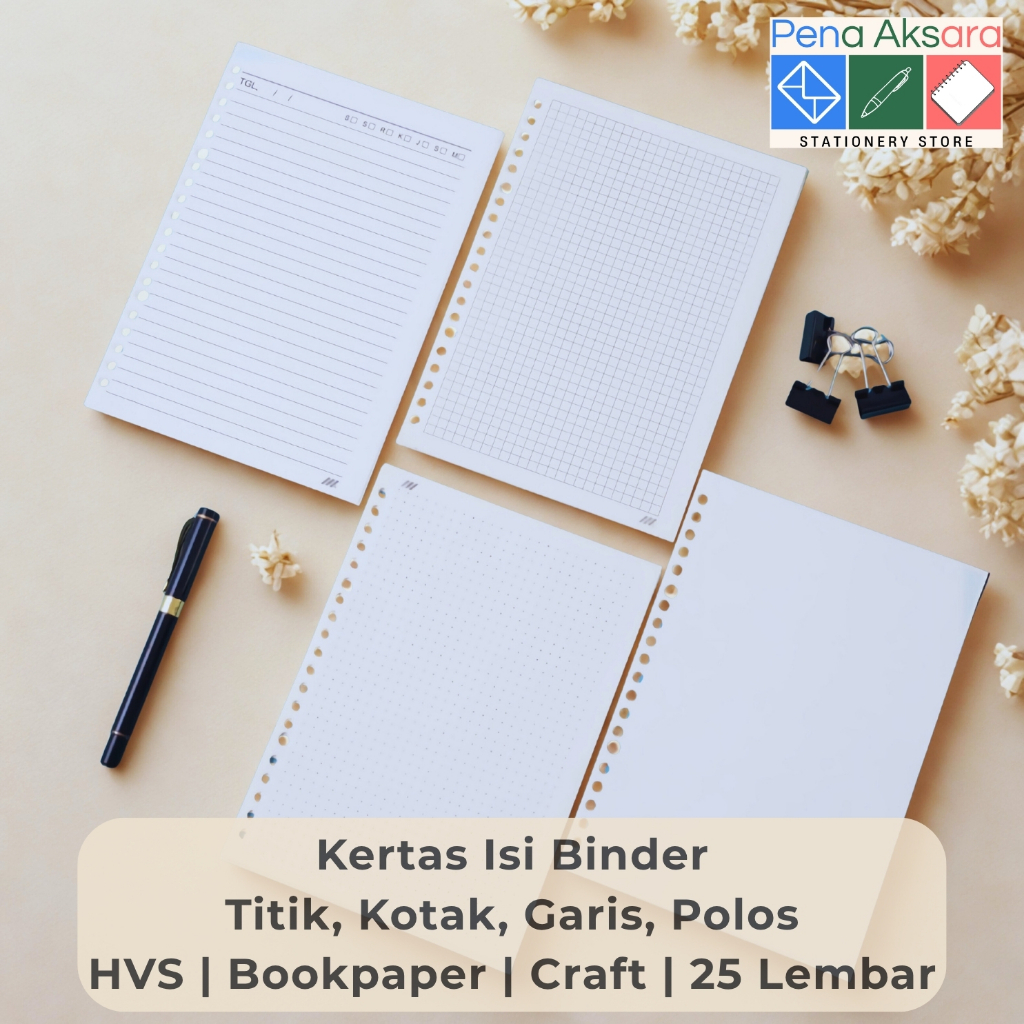 

Loose Leaf Kertas File Isi Binder A5 B5 dan A4