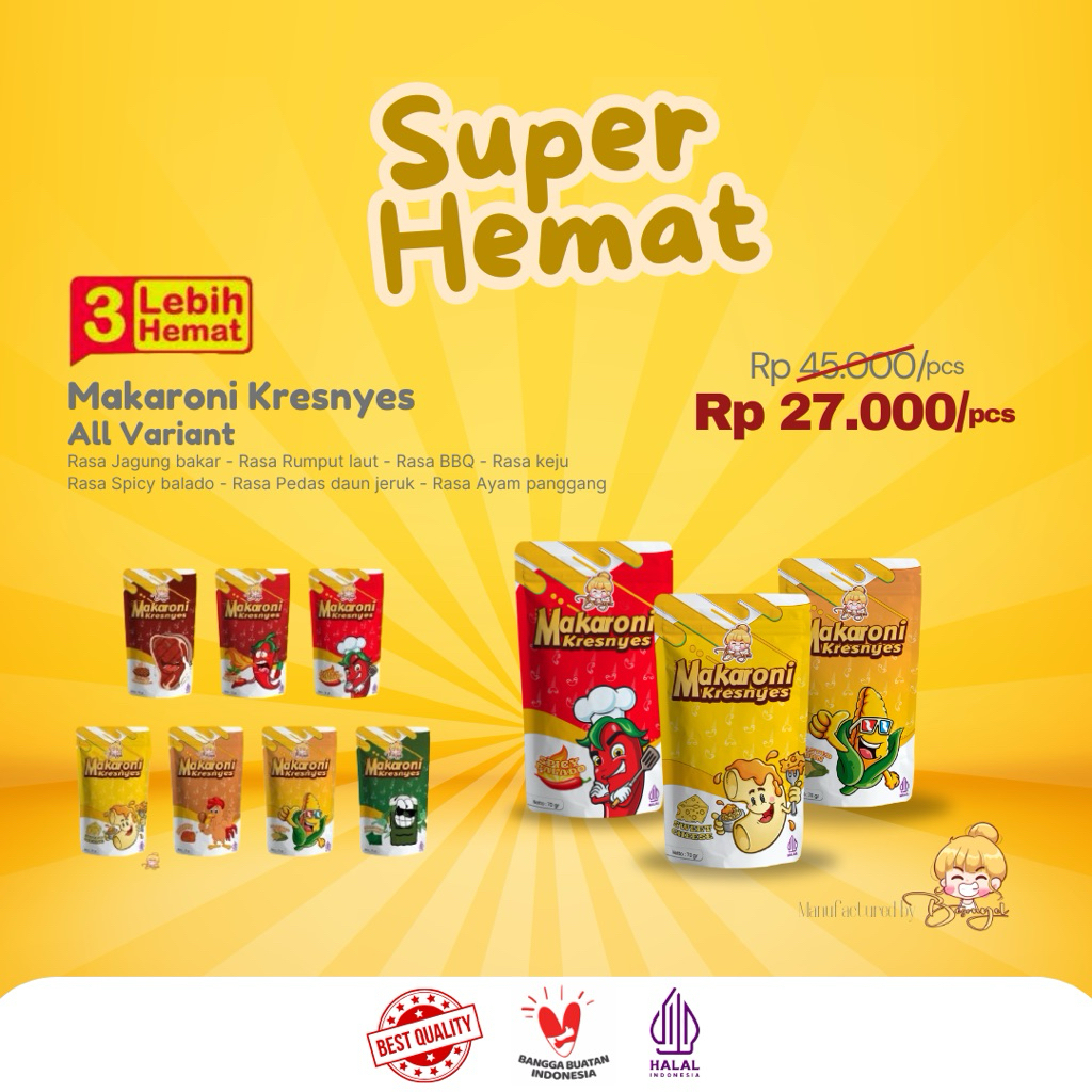 

Promo super hemat makaroni kresnyes