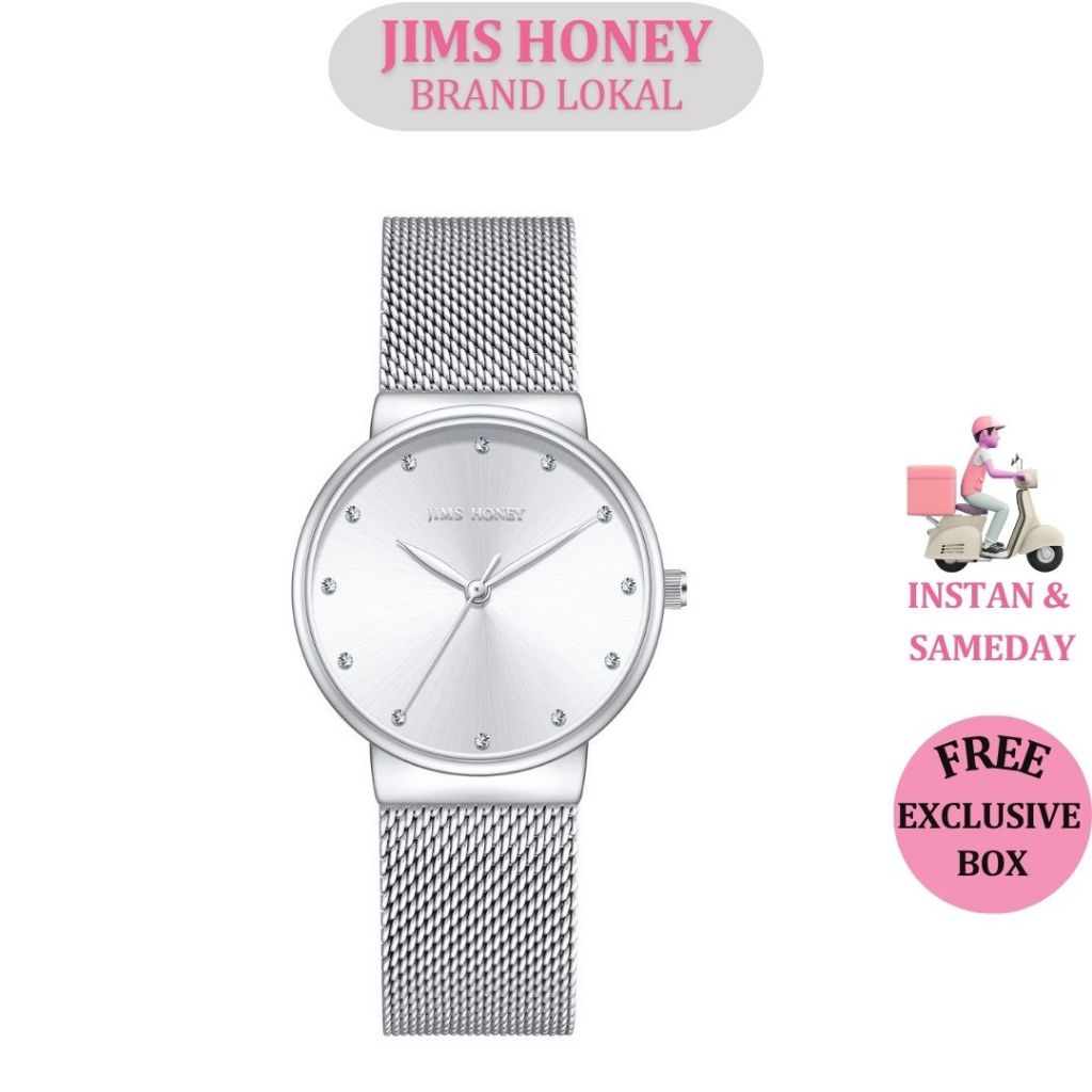 JIMS HONEY JHW 33 Jam Tangan Wanita Kasual Lengkap Kotak