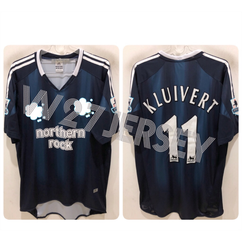 JERSEY RETRO - NEWCASTLE AWAY 2004-2005 name player Kluivert + Patch