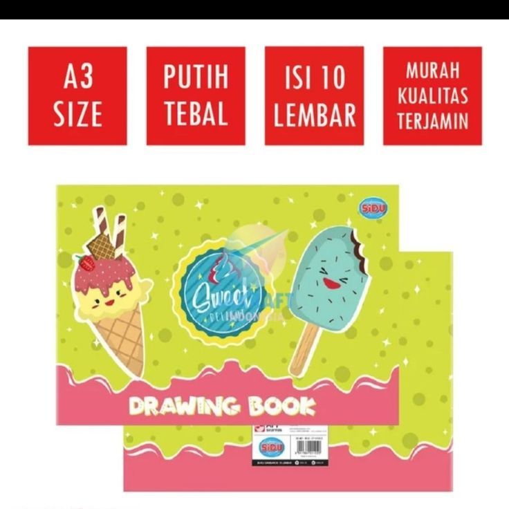 

SiDU Buku Gambar A3 - 5 Buku /SIDU ColorPlay A3