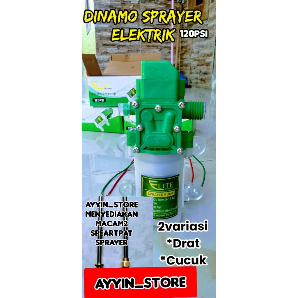 Dinamo elit 120psi sprayer elektrik