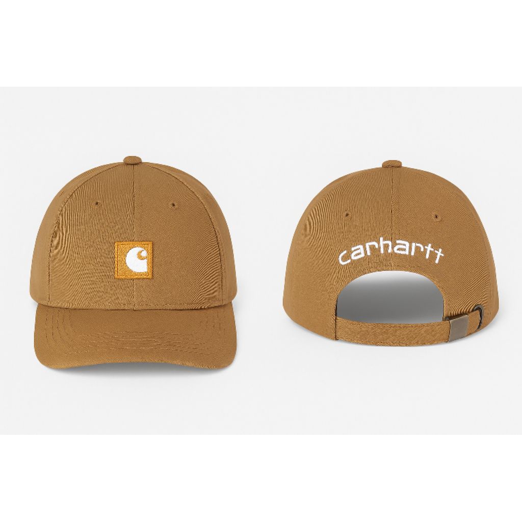 [DISKON]Cod Topi baseball dewasa Topi carhatt Premium twill katun COKLAT