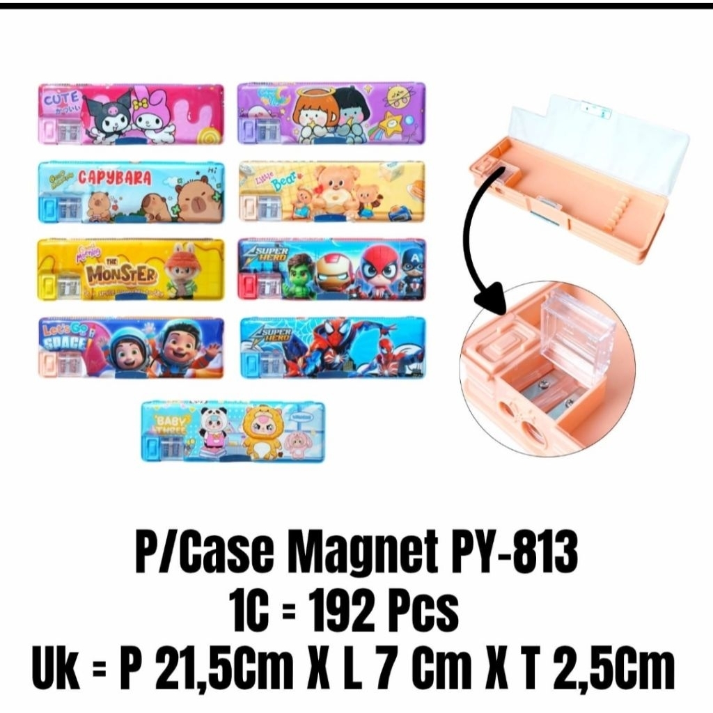 

TERBARU!! KOTAK PENSIL MAGNET KARAKTER LUCU PY-813 (1 PCS)