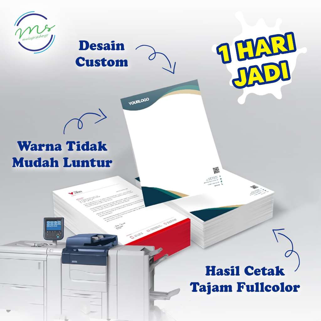 

CETAK KOP SURAT BAHAN HVS FULL COLOR