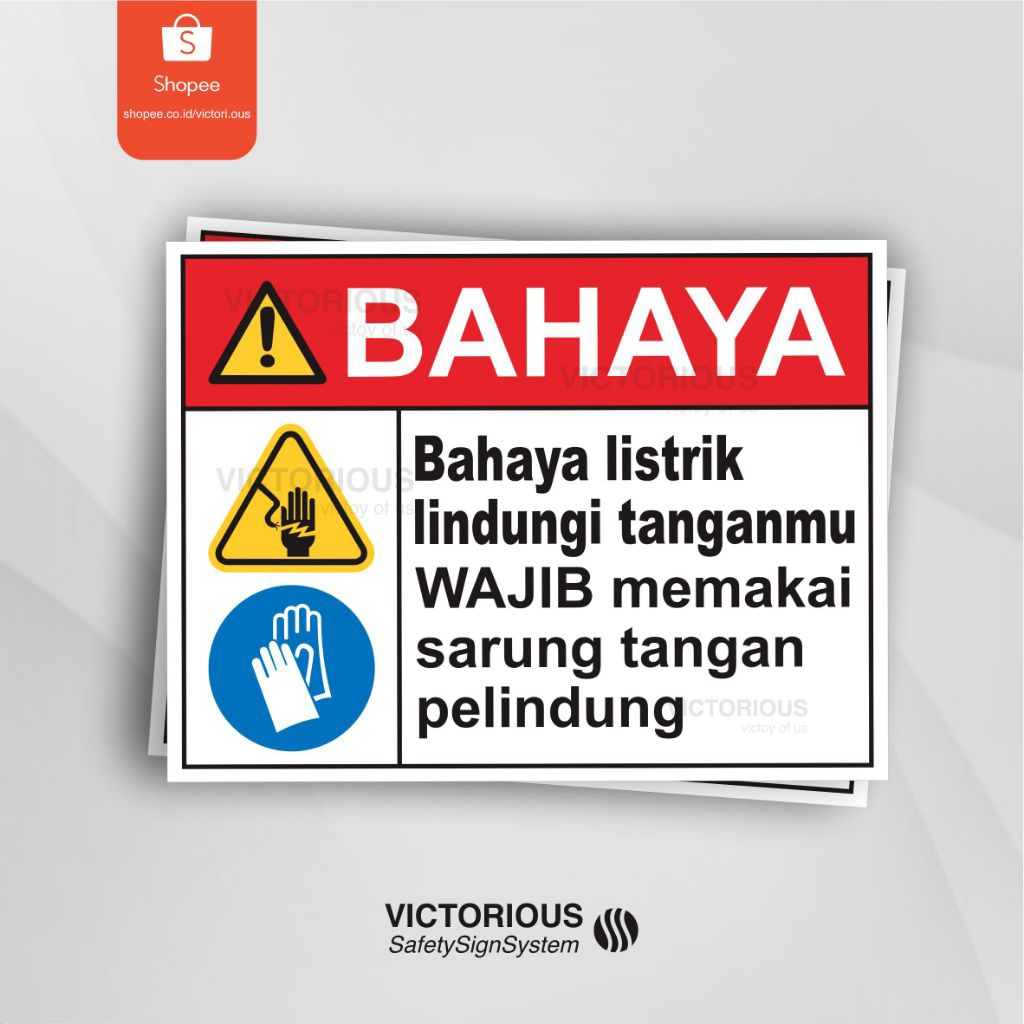 

Sticker Safety K3 Bahaya Listrik Lindungi Tanganmu | Wajib Memakai Sarung Tangan Pelindung