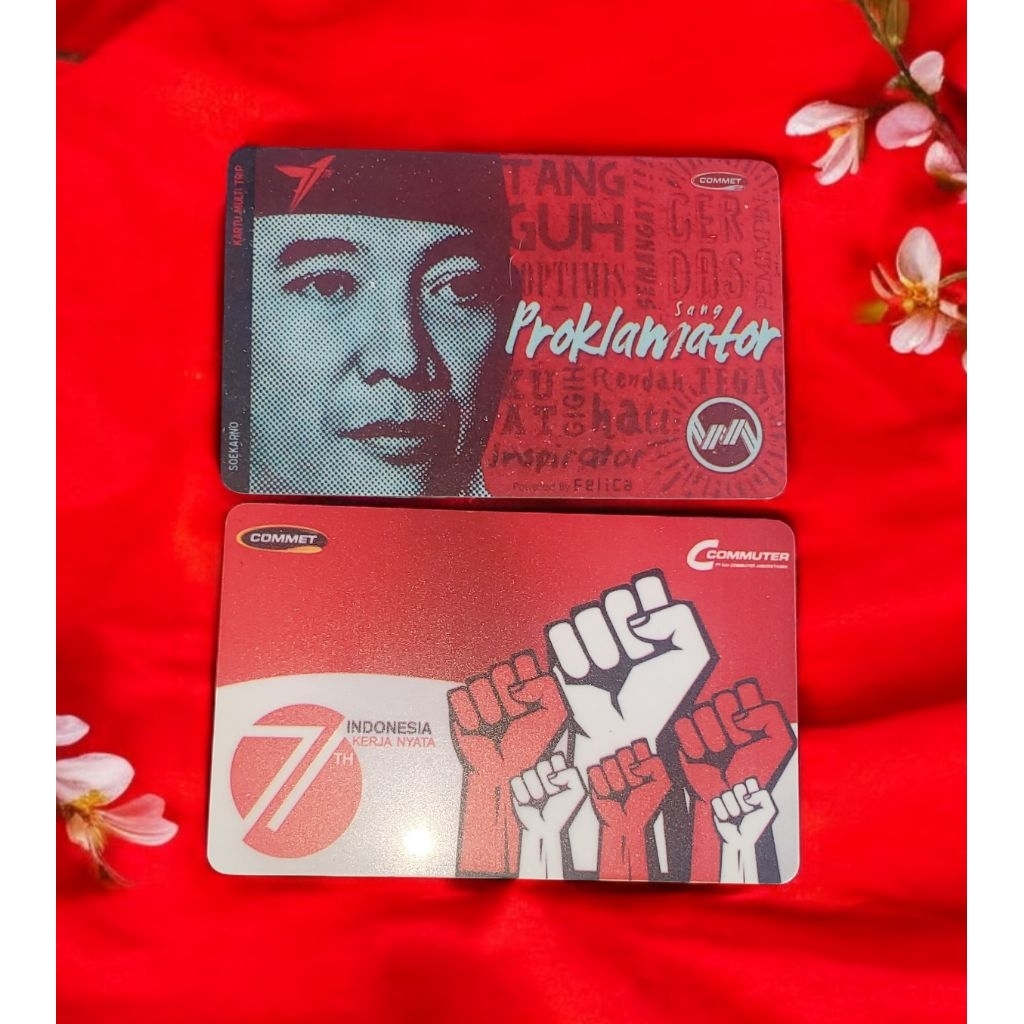 kartu KMT Commuterline edisi 71 th kemerdekaan