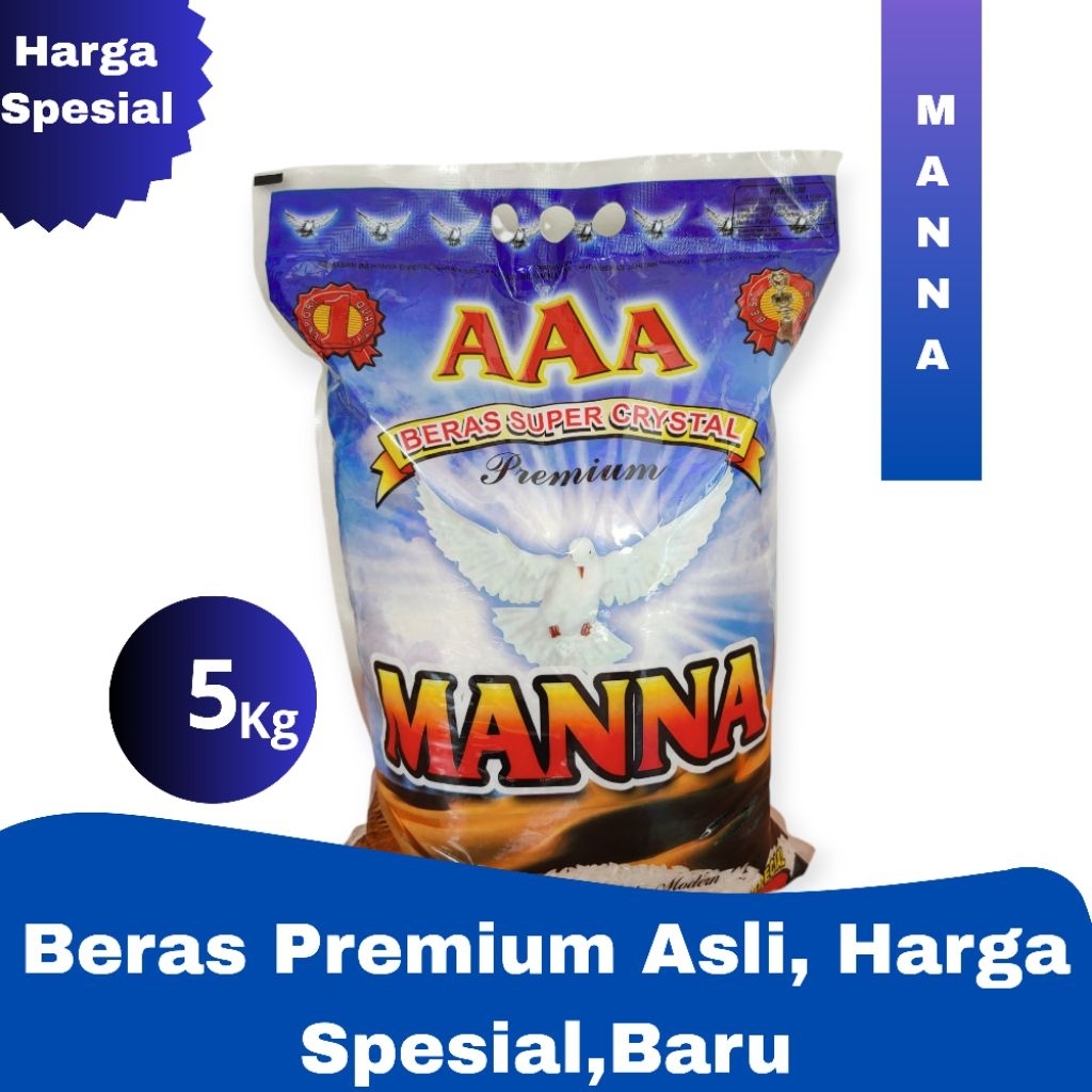 

Beras Manna 5kg | Beras Pulen dan Lezat