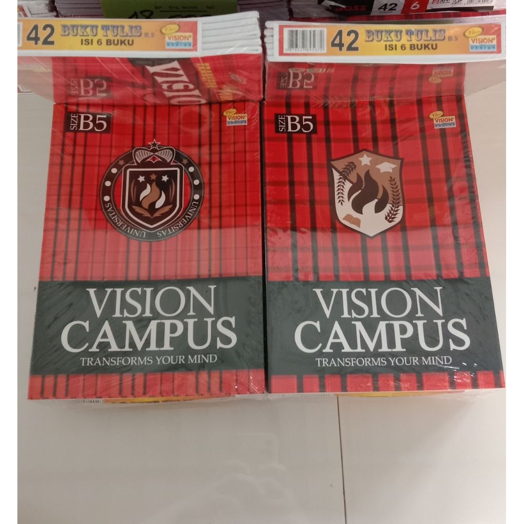 

Buku Vision Boxy B5 42 Lembar Isi 6pcs