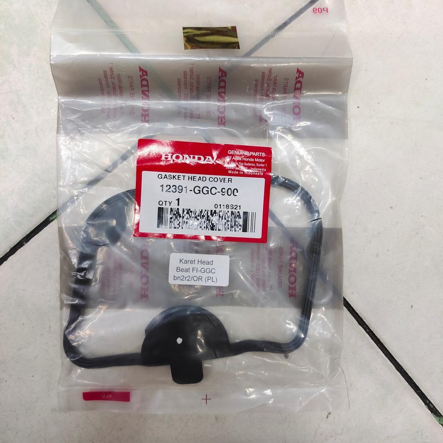 KARET GASKET HEAD COVER BEAT FI SCOOPY FI GGC ORIGINAL AHM 100%