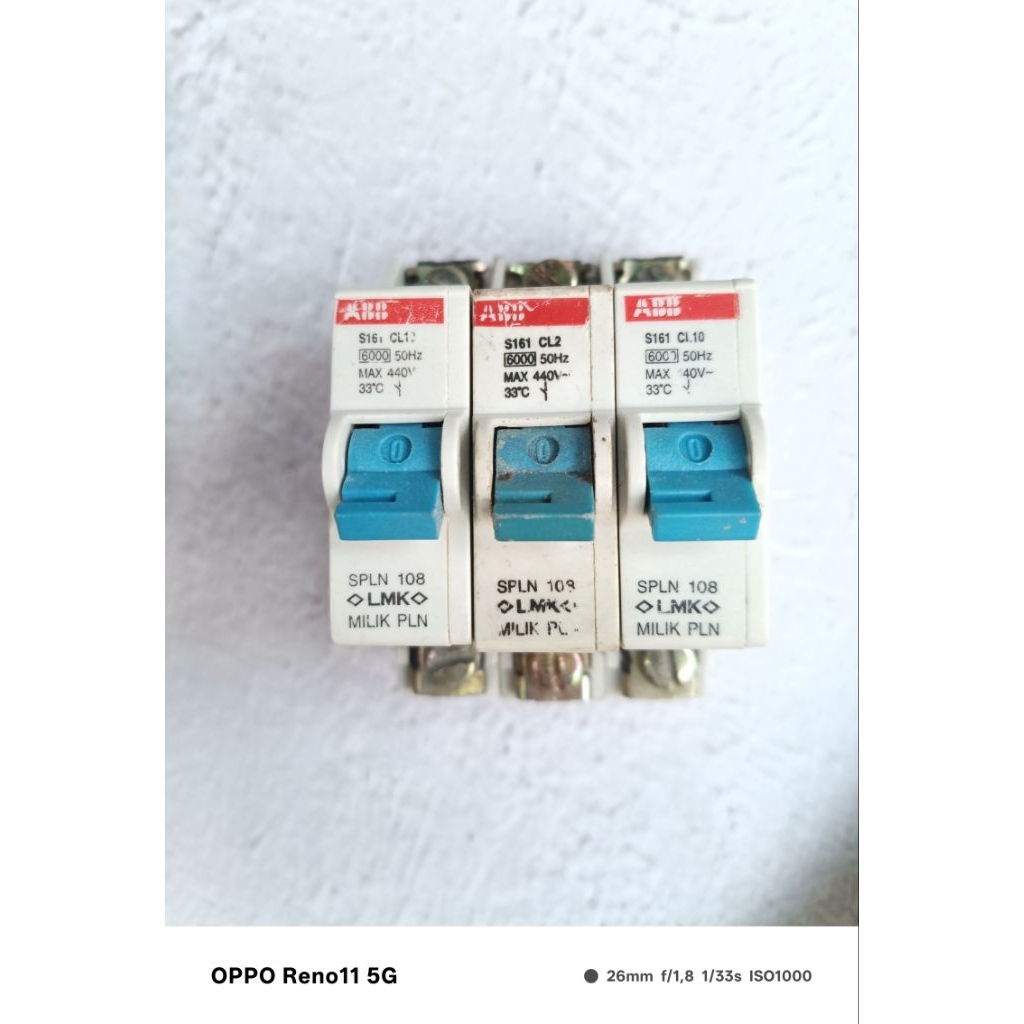 MCB abb 161 2a  original