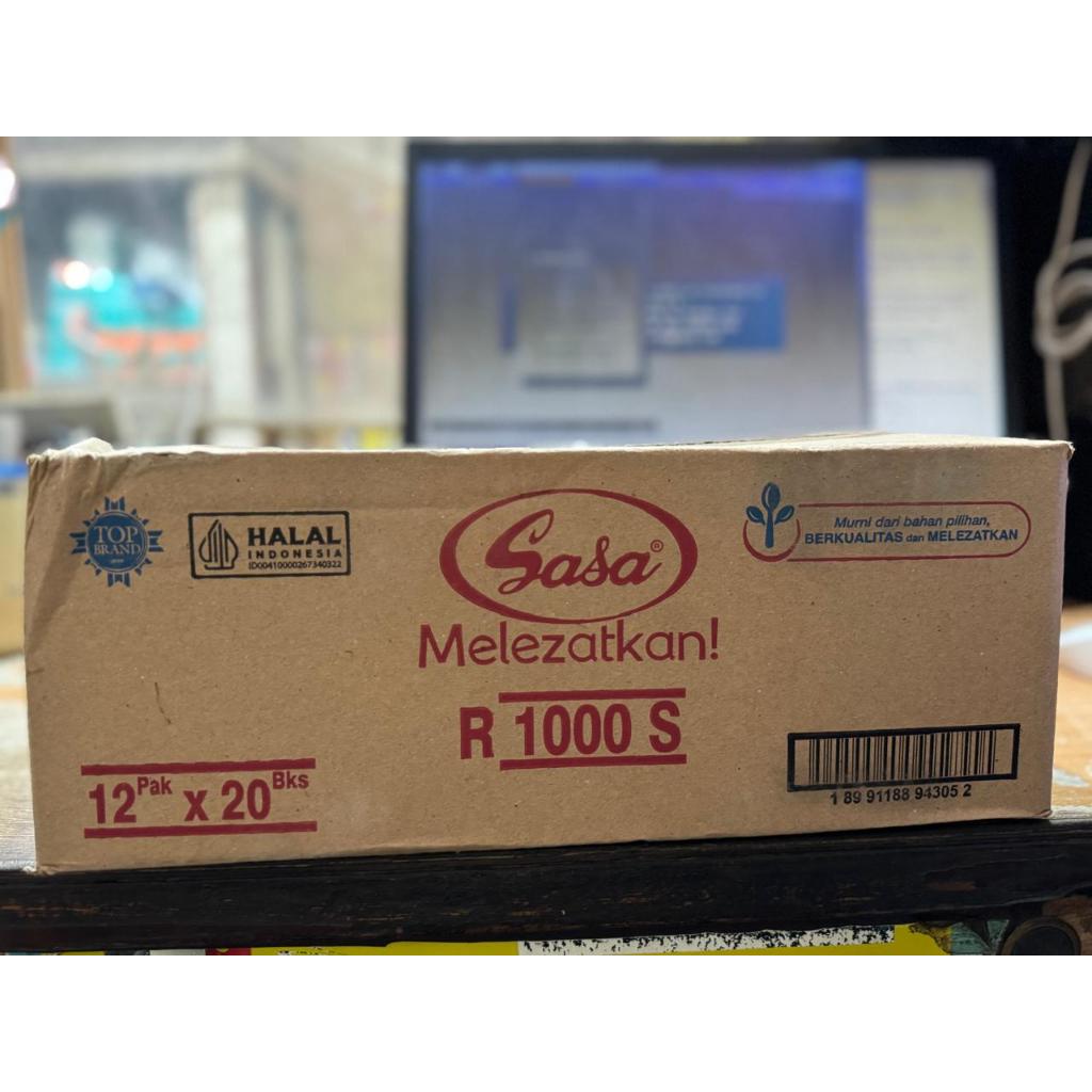 

Sasa Penyedap rasa R 100 S @ 12pak x 20bks = 240 bks / 1 dus