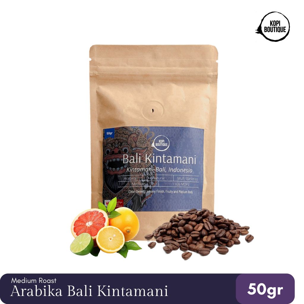 

Kopi Arabica Bali Kintamani Natural 50gr