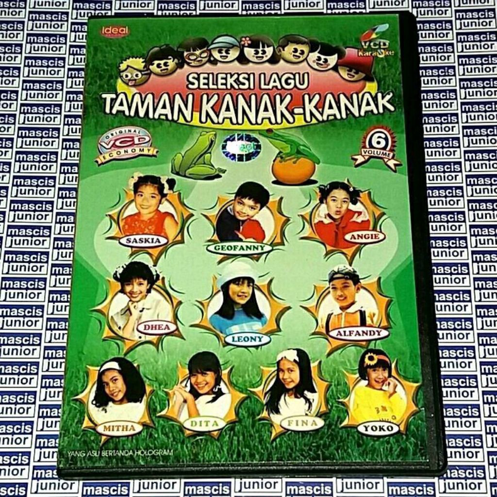 VCD Seleksi Lagu Taman Kanak Kanak Vol. 6 ft. Trio Kwek-Kwek Anak-Anak Ideal Dhea Ananda Saskia & Ge