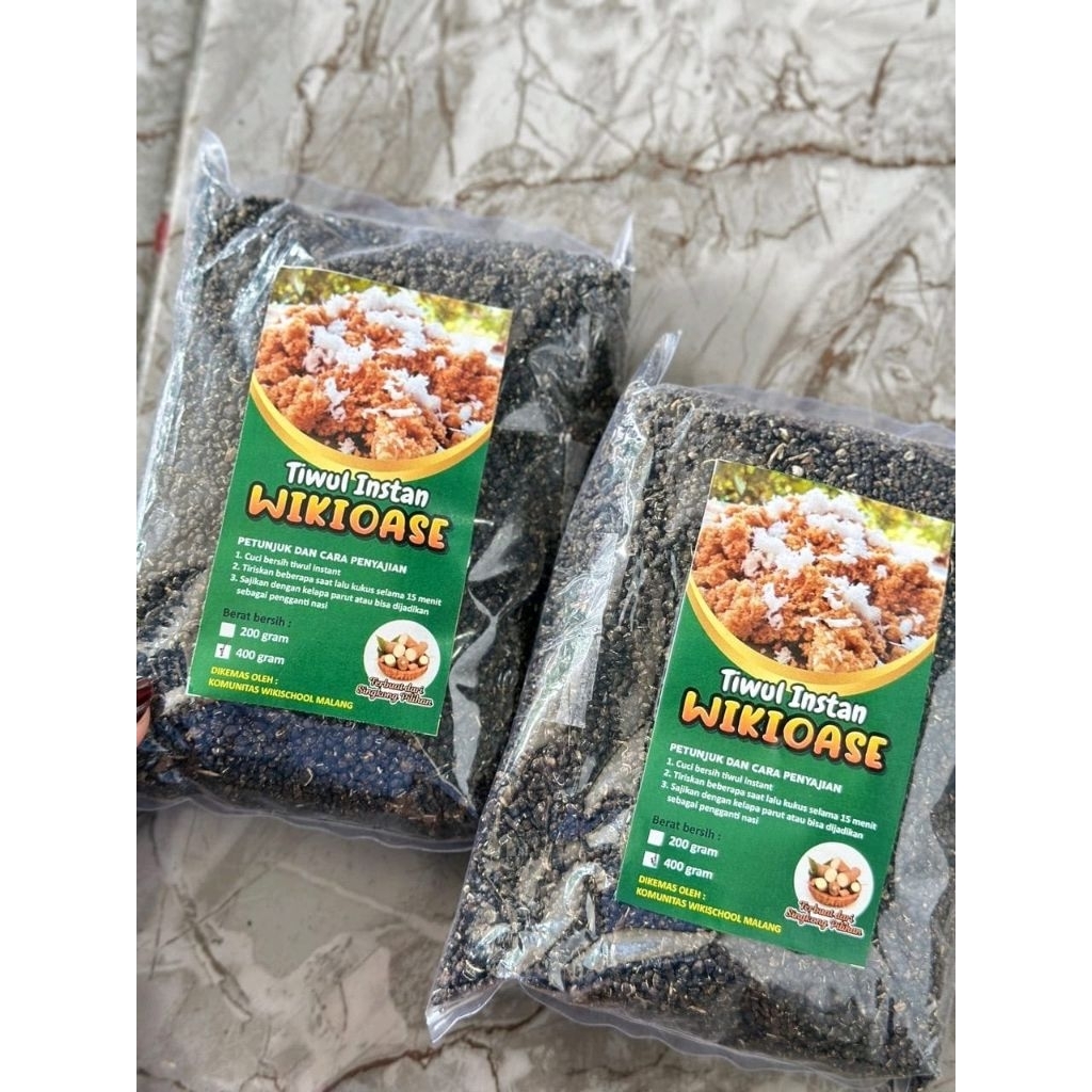 

Nasi Sehat Tiwul Hitam dari Fermentasi Singkong Gaplek Kemasan 400 gram