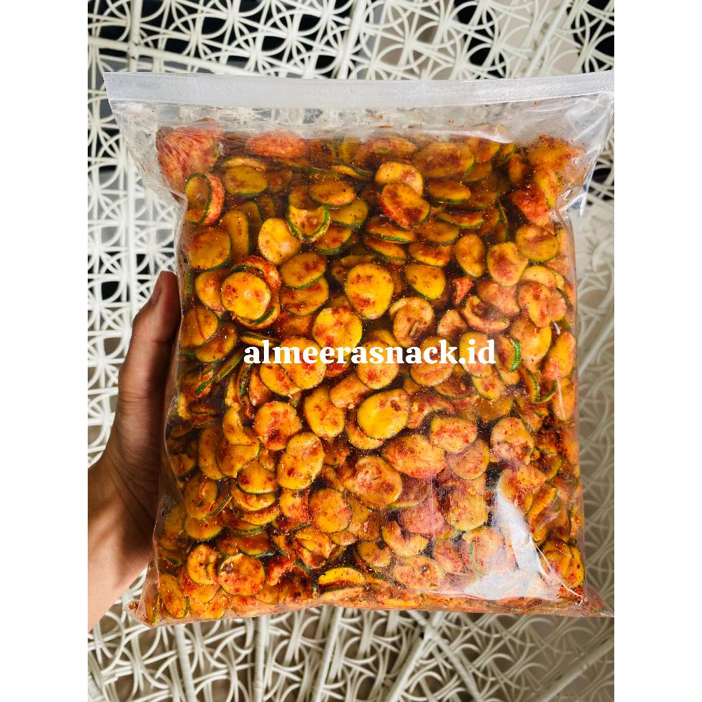 

seblak kerupuk jengkol bulat/sebring kerupuk jengkol 1kg pedas daun jeruk bumbu melimpah