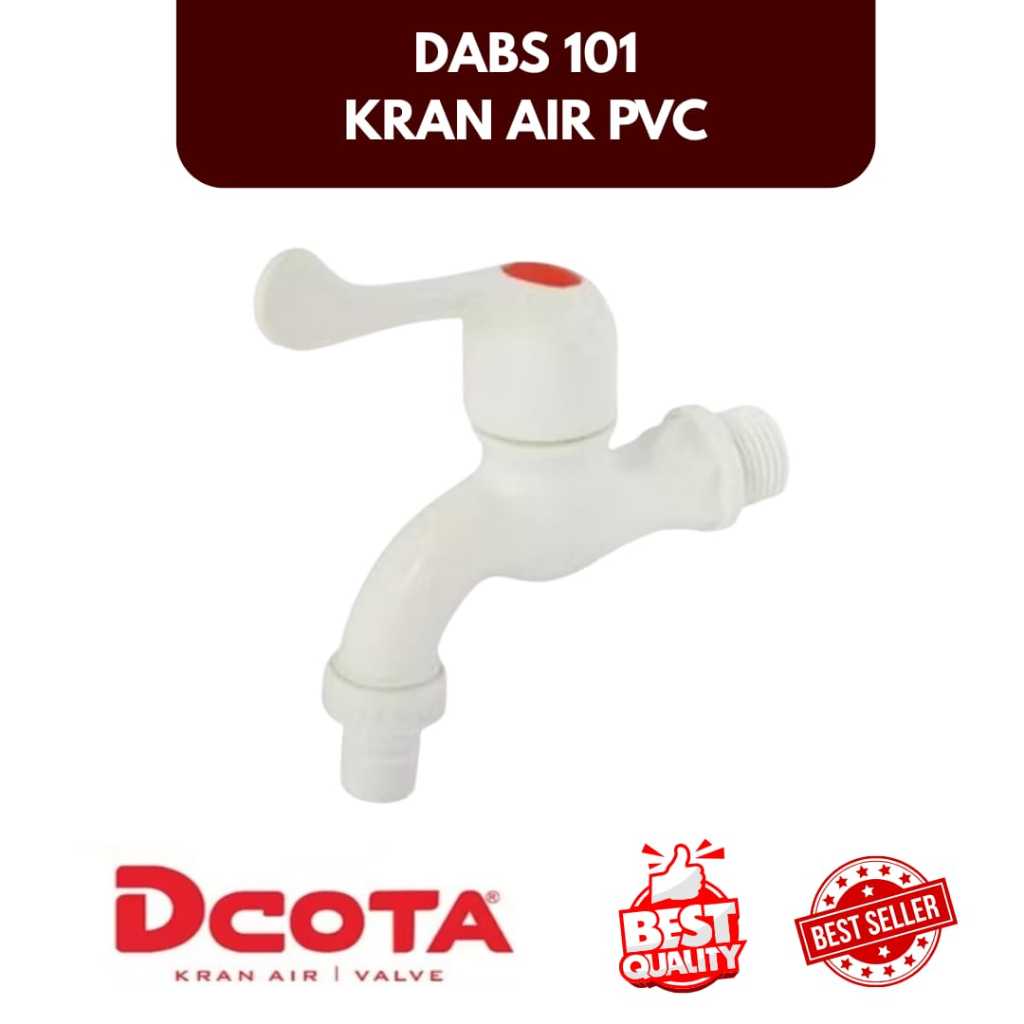 Kran AIr Kran Taman Kran Tembok Plastik Pendek DABS 101 DCOTA Kran Gagang Pendek