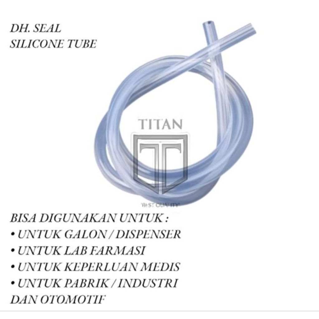 Selang silikon 10mm x 12mm food grade tahan panasSelang silikon food grade tahan panas 8mm x 10mm
