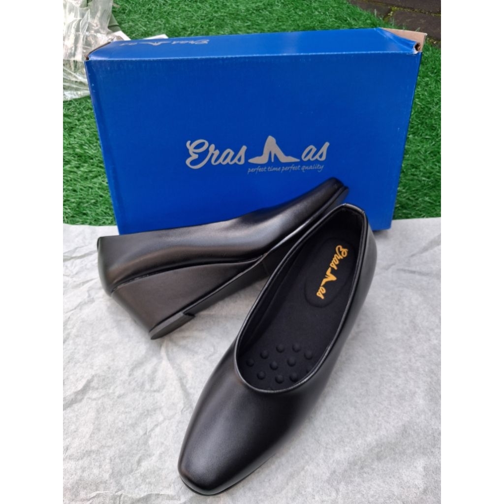 SEPATU WEDGES ERASMAS| SEPATU PDH PERSIT SEPATU ERASMAS ORI