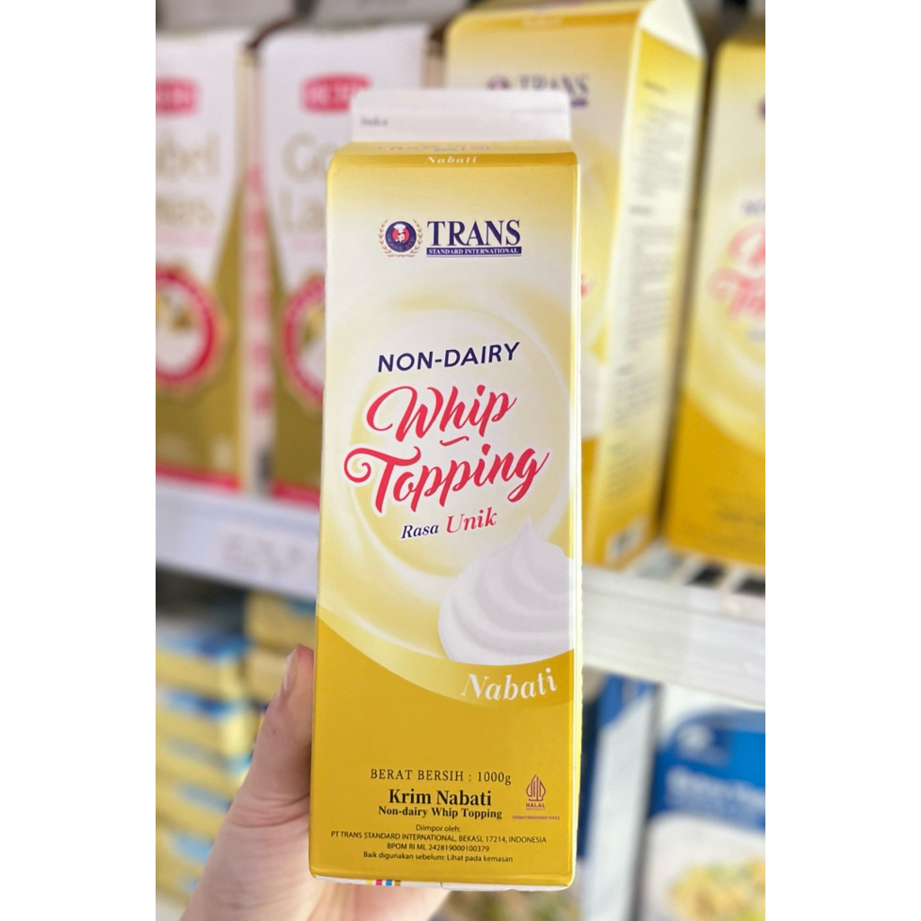 

Trans Non Dairy Whipping Cream 1000GR ( Krim Nabati ) Whipp Topping